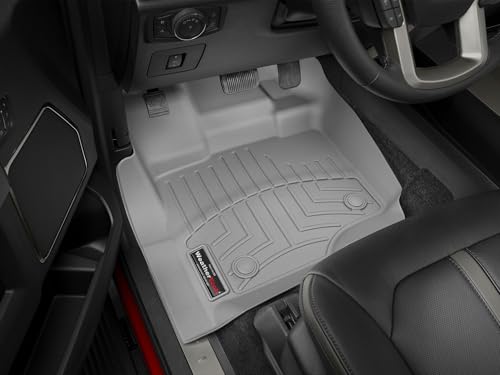 WeatherTech Custom Fit FloorLiners for Chevrolet Silverado 1500, Silverado 2500HD/3500HD, Silverado 1500 LTD - 1st & 2nd Row (451436-1-2), Tan - color: Tan