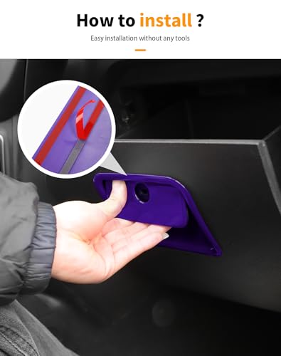 Hoolcar 21Pcs Full Set Interior Decoration Trim Kit for Jeep Wrangler JL JLU Gladiator JT 2024+ Central Control Panel Reading Light Air Conditioning Vent Cover Trim, Purple