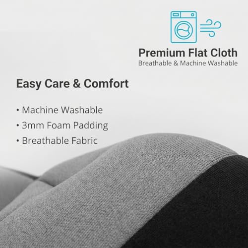 FH Group Car Seat Covers All-Purpose Built-in Seatbelt Front Set - Universal Fit for Cars, Trucks & SUVs (Gray/Black) FB351102 - color: Gray/Black - Low Back (Flat Cloth), size: Front Set