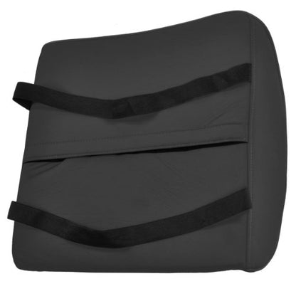 BDK BS-300-BK Durable Foam Lumbar Support 3D Balanced Firmness Cushion-Lower Back Pain Relief-Best for Office Chair, Car Seat, Recliner, Black - color: Black