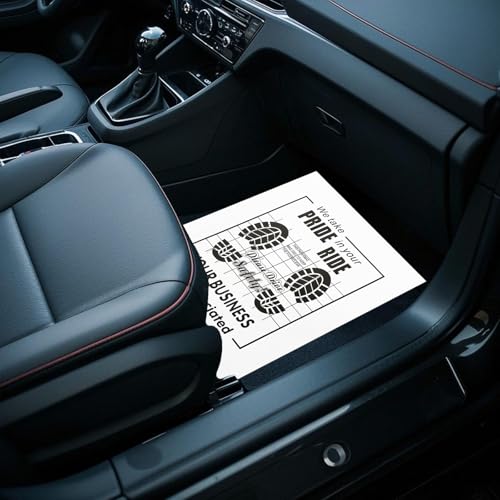 White Car Paper Floor Mats,100Pcs Vehicles Disposable Floor Pads,Temporary Cars Floor Protector,Automotive Mat Covers Protector,Waterproof Car Foot Pads Protective Papers,16x20inch (New Packaging