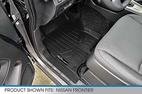 SMARTLINER Custom Floor Mats 2 Row Liner Set Compatible with 2022-2025 Nissan Frontier - color: Nissan Frontier 2022 - 2025