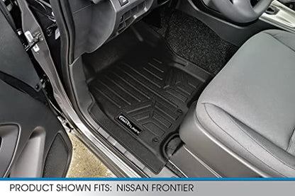 SMARTLINER Custom Floor Mats 2 Row Liner Set Compatible with 2022-2025 Nissan Frontier - color: Nissan Frontier 2022 - 2025