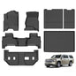 Hutisya-Floor Mats & Cargo Liner Set Fit for 2015-2020 Chevy Suburban/GMC Yukon XL (with 2nd Row Bench Seat) All Weather Protection Anti-Slip & Durable TPE Full Set Liners Automotive Accessories-Black - style: 14)For Suburban 2015-2020 Full Set