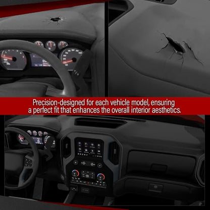 Dashboard Dash Cover Compatible with Ford Mustang 2005-2009 Black Dash Board Cover - color: Black