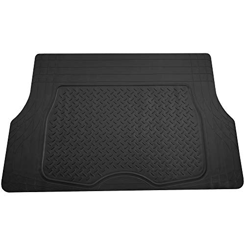 FH Group ClimaProof Universal Cargo Mat – All-Weather, Trimmable Trunk Mat (48" W x 32" D) – Fits Most Cars, SUVs & Trucks – Black - color: Black, size: Small