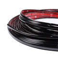 25Ft Automotive Trim Molding Glossy Black 1/2"(12mm) Car Side Moldings UV-Protected Scratch-Proof for All Vehicles Body Door Window Bumper Self Adhesive