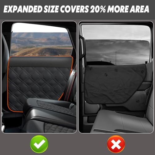 Dog Car Door Protector: 20% Larger Designed for Sedans, Family Cars and Small SUVs, 2 Packs [Left + Right] Thickened Waterproof Door Protector from Dog Scratching - size: Fit for Sedan/Family Car/Small SUV