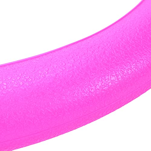 Modengzhe Steering Wheel Cover with Handbrake Cover & Gear Shift Cover,Universal Silicone Anti-Slip Design Car Accessories Interior Steering Wheel Cover Set,Pack of 3,Rose Red - color: Fuchsia