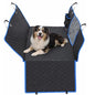 Dog Car Seat Cover for Back Seat, Waterproof, Scratchproof, Nonslip, Dog Hammock for Car, Safety Harness Included, Seat Covers for Pet Dogs, Truck & SUV Size (Black/Blue)
