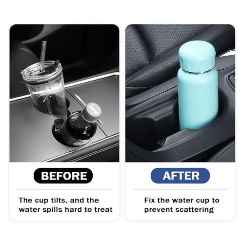 2026 Latest Car Cup Holder Insert/Holder Position Limiter - Anti Shake Silicone Car Coasters Bottle Stabilizers with Self-Adhesive - Car Must Haves Cup Holder Inserts for Car Truck SUV (6PCS)