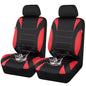 CAR PASS Neoprene Wetsuit Seat Covers, Waterproof Car Seat Covers Front with 5mm Composite EVA, Universal Fit for Car,Sedan, SUV TrucksAnti Slip, Airbag Compatible(Black and Red - color: Red front