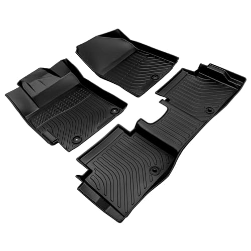 All Weather Custom Fit Rubber Mats for 2017-2020 Hyundai Elantra(No Fit Elantra GT), Easy to Remove and Clean, Anti-Slip, Full Set Includes 1st 2nd Rows Maximum Coverage, TPE Rubber Protection - color: 2017-2020 Elantra