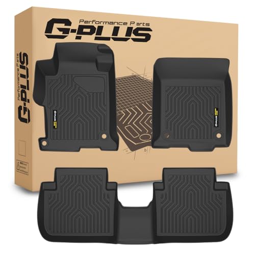 G-PLUS Floor Mats Fit for Honda Accord Sedans 2013 2014 2015 2016 2017 Floor Liners,TPE Custom Fit All Weather Full Cover Protection Car Mats, 1st & 2nd Row Cargo Liners Black - size: 2013-2017|Fit Honda Accord|3Pcs