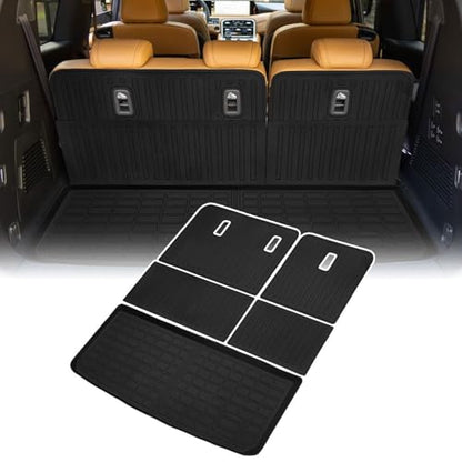 Cargo Liner Compatible with 2025 Armada/Infiniti QX80 Trunk Mat Cargo Mat Back Seat Cover Protector (7/8 Seats)(Backrest Mats+Trunk Mat) - size: FOR 2025 Nissan Armada/Infiniti QX80