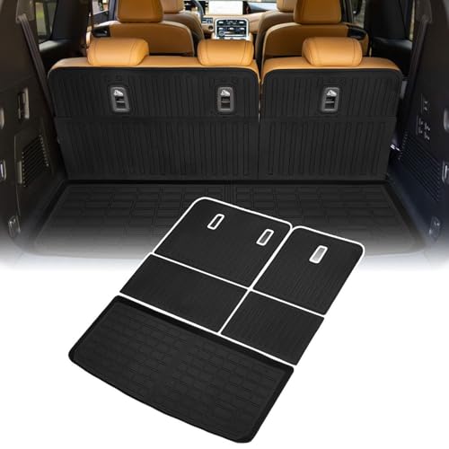 Cargo Liner Compatible with 2025 Armada/Infiniti QX80 Trunk Mat Cargo Mat Back Seat Cover Protector (7/8 Seats)(Backrest Mats+Trunk Mat) - size: FOR 2025 Nissan Armada/Infiniti QX80