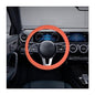 Car Silicone Steering Wheel Cover, Soft Anti-Slip Auto Steering Wheel Protector Fit 14 Inch, Universal Vehicle Interior Accessories for Cars, SUVs, Trucks, and Vans (Orange) - style: Orange