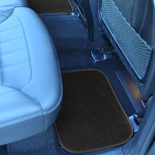 FH Group Car Floor Mats - Carpet Floor Mats for Cars, Universal Fit Automotive Floor Mats, All Purpose Car Floor Mats, Carpet Protector Mat for Most Sedan, SUV, Truck Floor Mats Black