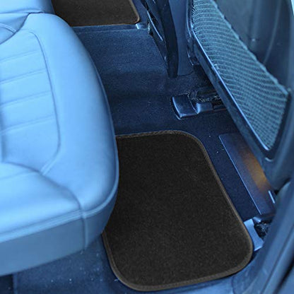 FH Group Car Floor Mats - Carpet Floor Mats for Cars, Universal Fit Automotive Floor Mats, All Purpose Car Floor Mats, Carpet Protector Mat for Most Sedan, SUV, Truck Floor Mats Black