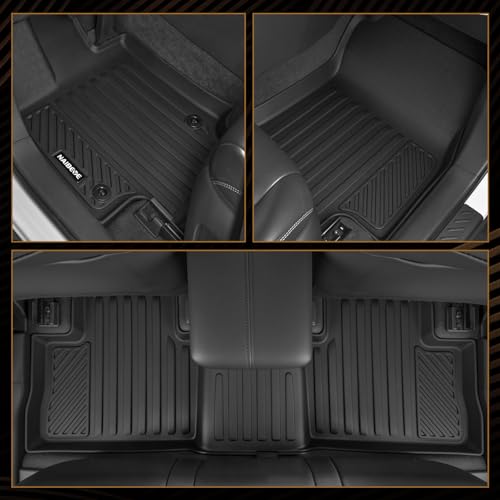 Naibeve Floor Mats for 2013-2024 Toyota 4Runner 5 Seats - All Weather for Toyota 4Runner Floor Mats & Cargo Mats & Seats Back Cover Behind 2rd Row Waterproof Interior Accessories - size: 6)4Runner 5 Seats|2013-2024