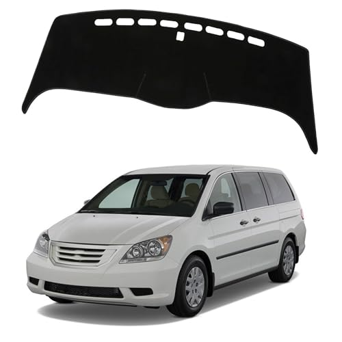 Upgraded Dashboard Mat for 2003-2008 Honda Odyssey Polyester Dashcover UV Protection Non-Slip Windshield Reflective Instrument Cover Interior Accessory Black - color: 2003-2008 for Honda Odyssey