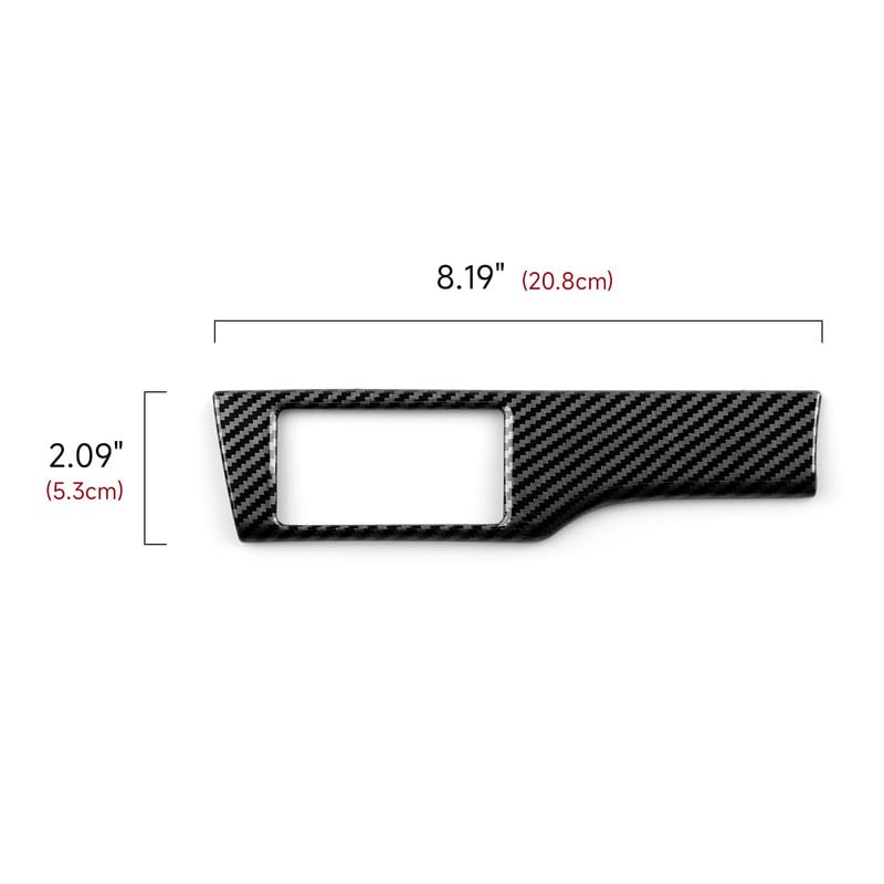 Headlight Switch Control Decal for Honda Civic 2016 2017 2018 2019 2020 2021 10th Gen Accessories ABS Carbon Fiber Interior Stickers - color: Headlight Switch Button Trim