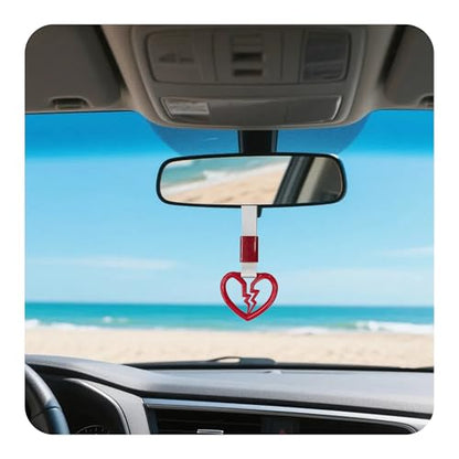 pson Broken Heart Car Handle Strap - color: Red
