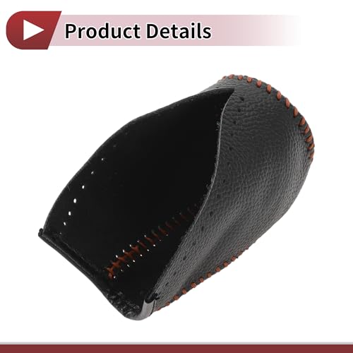 Anti-Slip Gear Shift Knob Cover Car Stick Shifting Handle Protector for Toyota Corolla Brown Faux Leather