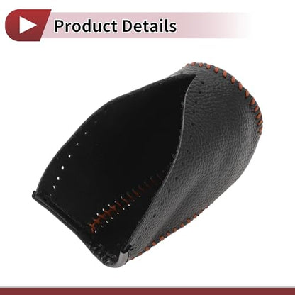 Anti-Slip Gear Shift Knob Cover Car Stick Shifting Handle Protector for Toyota Corolla Brown Faux Leather