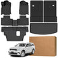 Floor Mats for Dodge Durango 7 Passenger 2016-2026 (Not for 5 Seats), Custom Fit Heavy Duty TPE All Weather Protection, Waterproof Non-Slip Black (Three-Row Floor Mats & Cargo Liner & Seatback Mat) - style: 04) For Dodge Durango 7 Passenger | 2016-2026 |