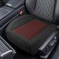 Luxury Faux Leather Car Seat Cover, Anti-Slip Waterproof Universal Front Bottom Seat Protector with Storage Pocket, Triangular Pattern Vehicle Seats Cushion for Sedans, SUVs, Trucks (Black&Red) - color: Black&Red