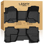 LASFIT Floor Mats 2014-2018 for Chevy Silverado/GMC Sierra 1500, 2015-2019 2500HD 3500 HD (Double Cab, Bench Seat Only) All Weather TPE Custom Fit Car Floor Liners, with Carpet Floor Only - size: Double Cab/Bench Seat 1500/2500HD/3500HD 2014-2018