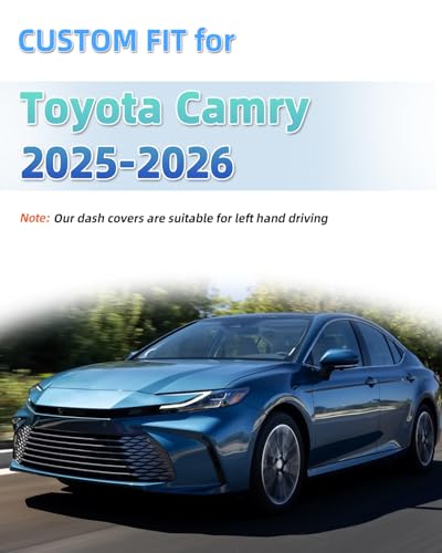 SKYLOTEC Dash Cover Custom Fit for Toyota Camry 2025 XV80 Dashboard Cover Mat Dash Pad Carpet Protector - size: 2025 Camry