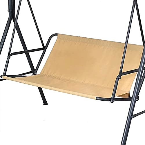 Swing Seat Cover - 600D Thickened Oxford Waterproof Chair Bench Replacement Cover for 2/3 Seat Patio Garden Swing Chair (Beige, XXL - 58.3x19.7x19.7in) - color: Beige, size: XXL - 58.3x19.7x19.7in