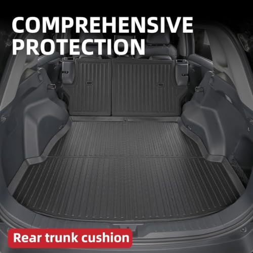All-Weather Car Floor Mats for Toyota RAV4 2025-2019 & RAV4 Hybrid, Custom Fit TPE Floor Liners & Cargo Trunk Mat Full Set, Black Car Accessories for Rav 4 LE XLE Limited Adventure TRD Off-Road - size: For RAV4 2025-2019 4pcs