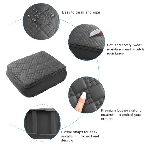 SXCY for 2025 2026 Toyota 4Runner Armrest Cover Pad for 2025 2026 Toyota 4Runner Accessories 2025 4Runner Center Console Cover 2026 4Runner Middle Console Cover w/Soft Cotton Cushion (Added-Pad) - color: 2025 2026 4Runner Add Pad