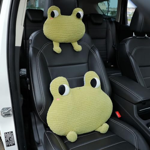 Frog-Shaped Car Headrest Neck Pillow - Drive in Style and Support-Frog Neck Pillow- 1 PCS - color: Frog Neck Pillow- 1 Pcs