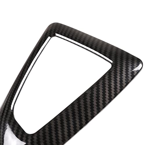 Carbon Fiber Control Gear Box Shift Knob Panel Frame Cover Sticker Interior Trim Compatible with BMW F20 F21 F22 F23 F30 F34 F35 F32 F33 F36 1 2 3 4 Series 14-18 Accessories