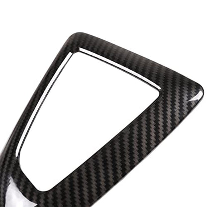 Carbon Fiber Control Gear Box Shift Knob Panel Frame Cover Sticker Interior Trim Compatible with BMW F20 F21 F22 F23 F30 F34 F35 F32 F33 F36 1 2 3 4 Series 14-18 Accessories