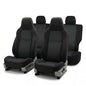 FH Group Car Seat Covers Classic Cloth Seat Covers Full Set with Gift – Universal Fit for Cars Trucks & SUVs (Black) FB102114 - color: Black, size: Full Set