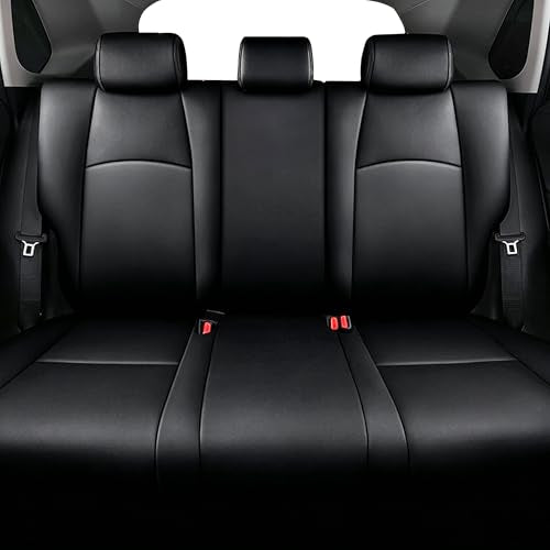 Custom Fit for Toyota CHR 2018 2019 2020 2021 2022 Full Set Faux Leather C-HR Seat Covers Compatible Airbag Black
