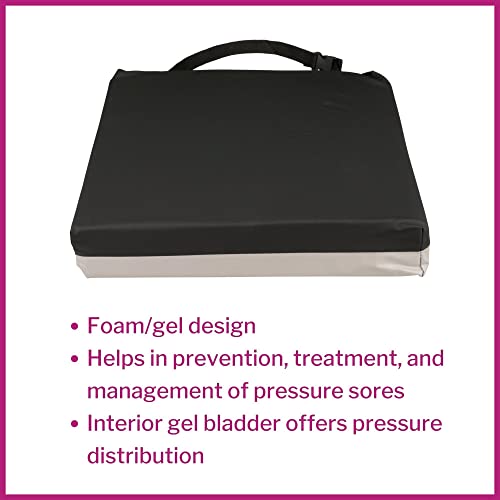 McKesson Seat Cushion for Wheelchairs and Office Chair, Foam/Gel, 16 in x 16 in x 3 in, 4 Count - size: 16x16x3 Inch (Pack of 4)