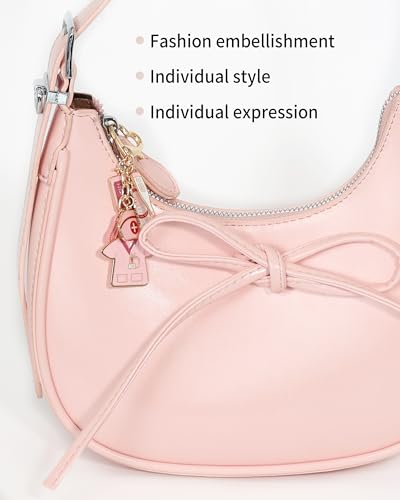 Key Chain Purse Charms - Bag Charms Keychain for Handbag, Car Keychain Wallet Accessories for Women - color: Nurse Pink