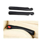 2PCS Car Seat Gap Filler, Microfiber Leather Vehicle Seat Crevice Plug Blocker to Stop Things from Dropping, No-Drop Automotive Gap Guard Stopper, Universal for Vehicles (Black)