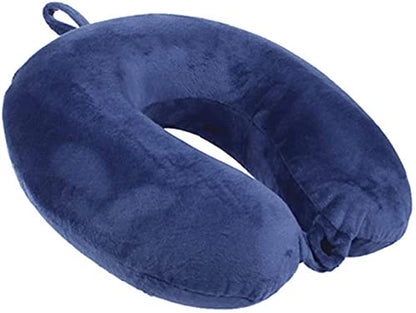 GDEOUP Travel Pillow - Memory Foam Neck Pillow Support Pillow,Luxury Compact & Lightweight Quick Pack for Camping,Sleeping Rest Cushion (Navy Blue) - color: Navy Blue