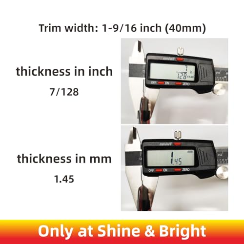 NANSH 16Ft Glossy Black Extra Thick Auto Molding Trim Universal Bumper Window Door Body Side Decorative Strip Scratch-Proof (Width: 1-9/16inch [40mm]) - size: Width: 1-9/16inch [40mm]