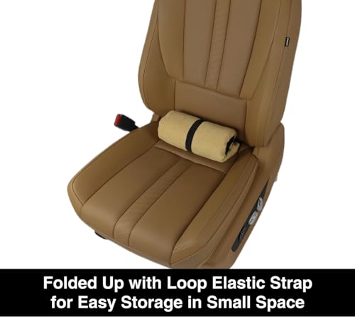 VSHIELD Waterproof Towel Car Seat Cover, Sweatproof Non-Slip Seat Protector, Universal Fit for Front Bucket or Rear Bench Seat of Cars, SUVs, Vans, Trucks, Compatible with Airbags and Armrests - color: Beige