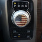 American Flag Emblem Gear Shift Switch Knob Cover Aluminium Dial Shifter Trim Plate for Dodge Ram 1500/2500, Dodge Durango, Chrysler 300/200/Pacifica & Voyager (American Flag A) - color: American Flag A