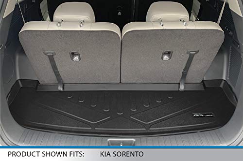 SMARTLINER Custom Fit 3 Row Floor Mats & Cargo Liner Behind 3rd Row Set for 2021-2025 Kia Sorento