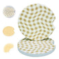 Ceramic Car Coasters, 2 Pack, 2.64" Absorbent Car Cup Holder Coasters, Cute Ceramic Car Coasters for Women, Brown Checkered Pattern - color: Brown2 Checkered